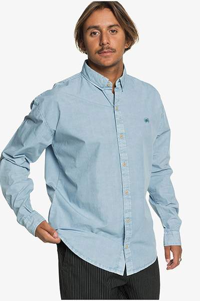 Мужская рубашка с длинным рукавом Originals Peace, голубой, XL