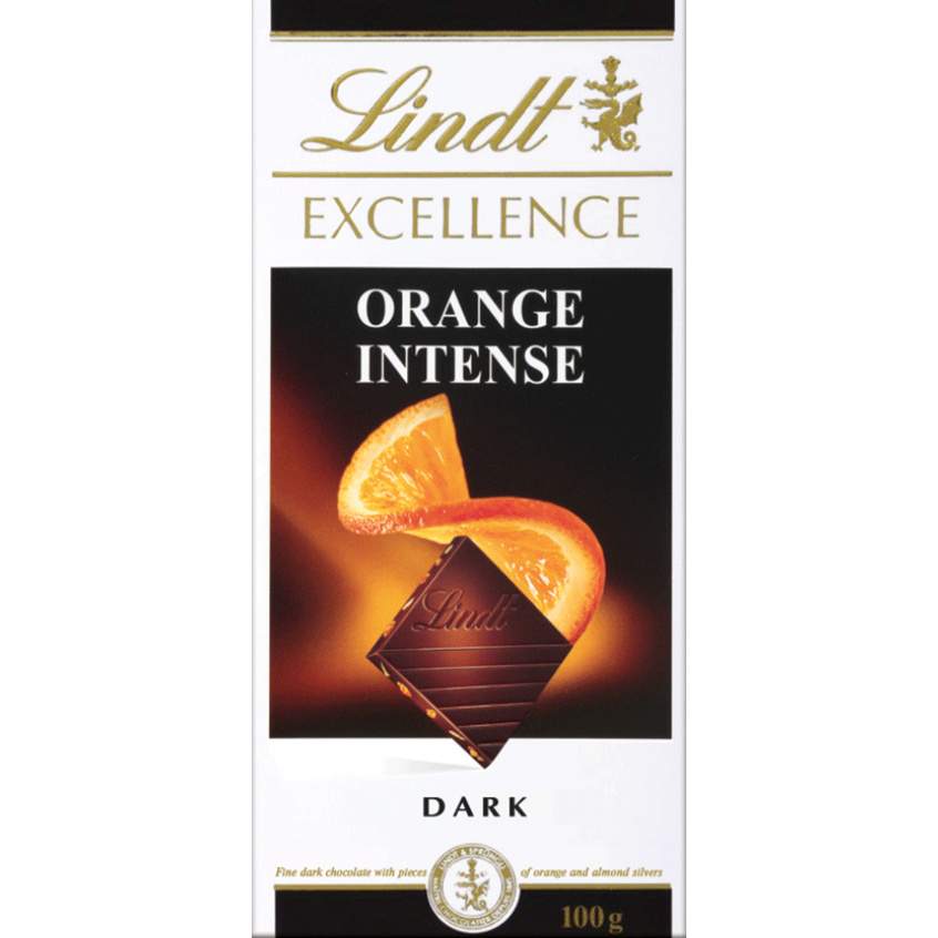 Шоколад темный Lindt excellence апельсин 100 г