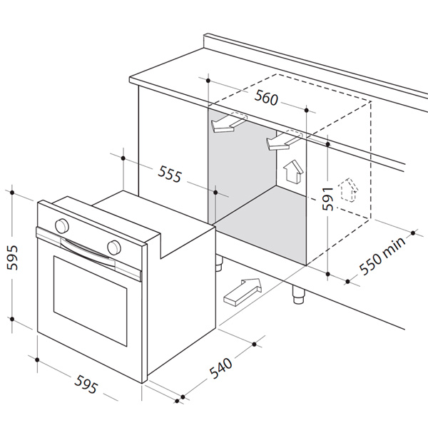 Газовый духовой шкаф delonghi cgbg4