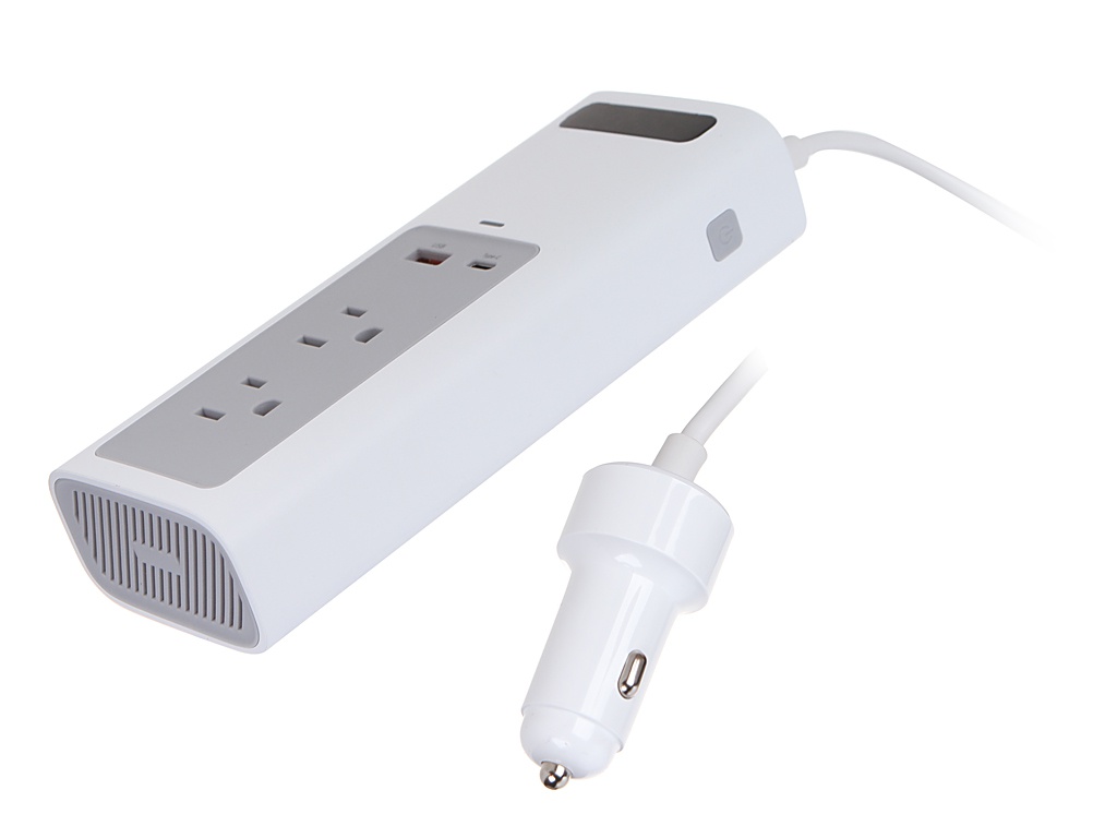 Автоинвертор Baseus In-car Inverter 150W (110V US/JP) White CRNBQ-02