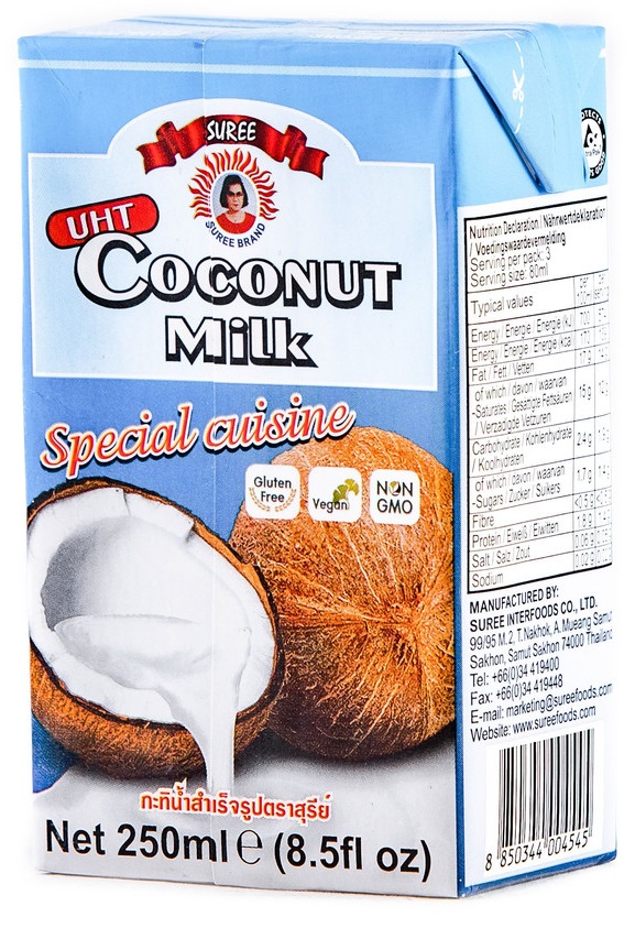 Кокосовое молоко Suree 17-19% 250 мл
