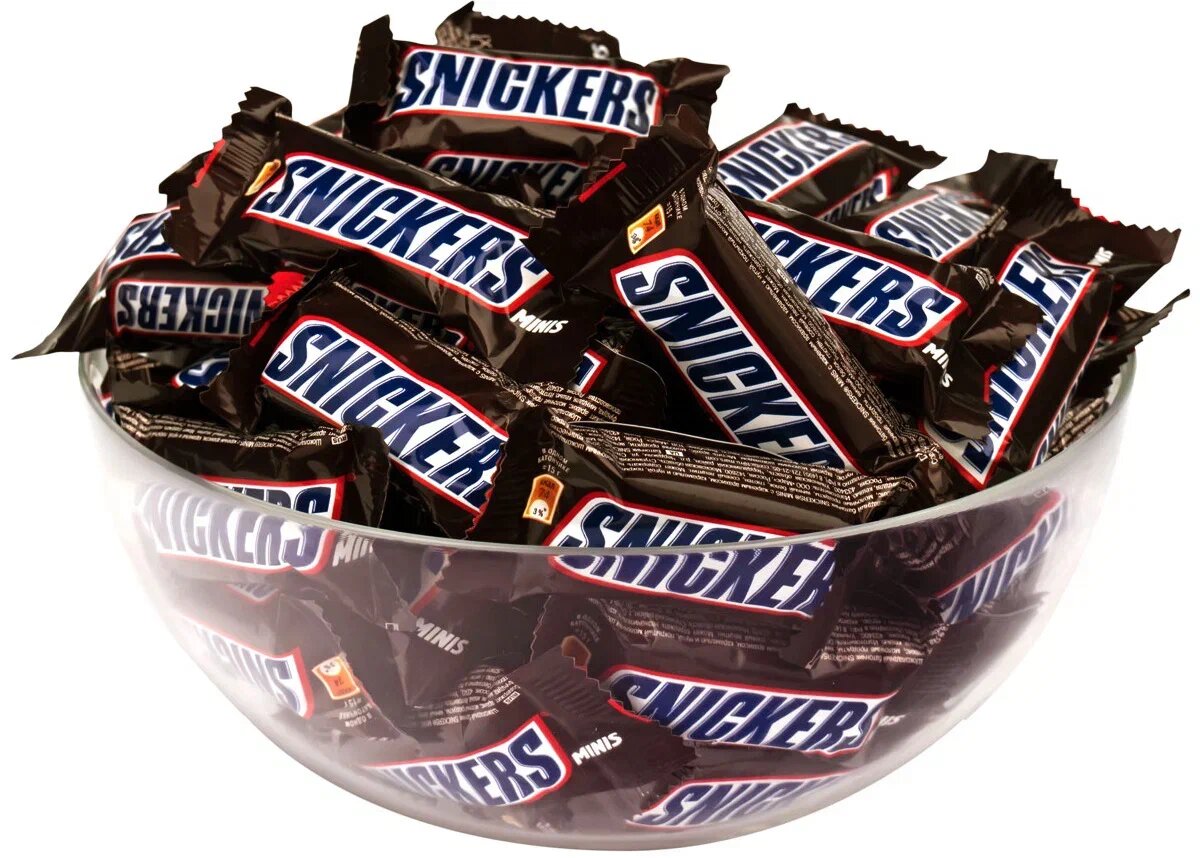 Шоколадные конфеты Snickers minis, Молочный шоколад, Арахис, Пакет, 180 гр.  - отзывы покупателей на маркетплейсе Мегамаркет | Артикул: 100023331886