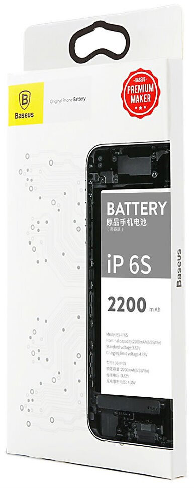 Аккумулятор для телефона Baseus 2200мА/ч для Apple iPhone 6S