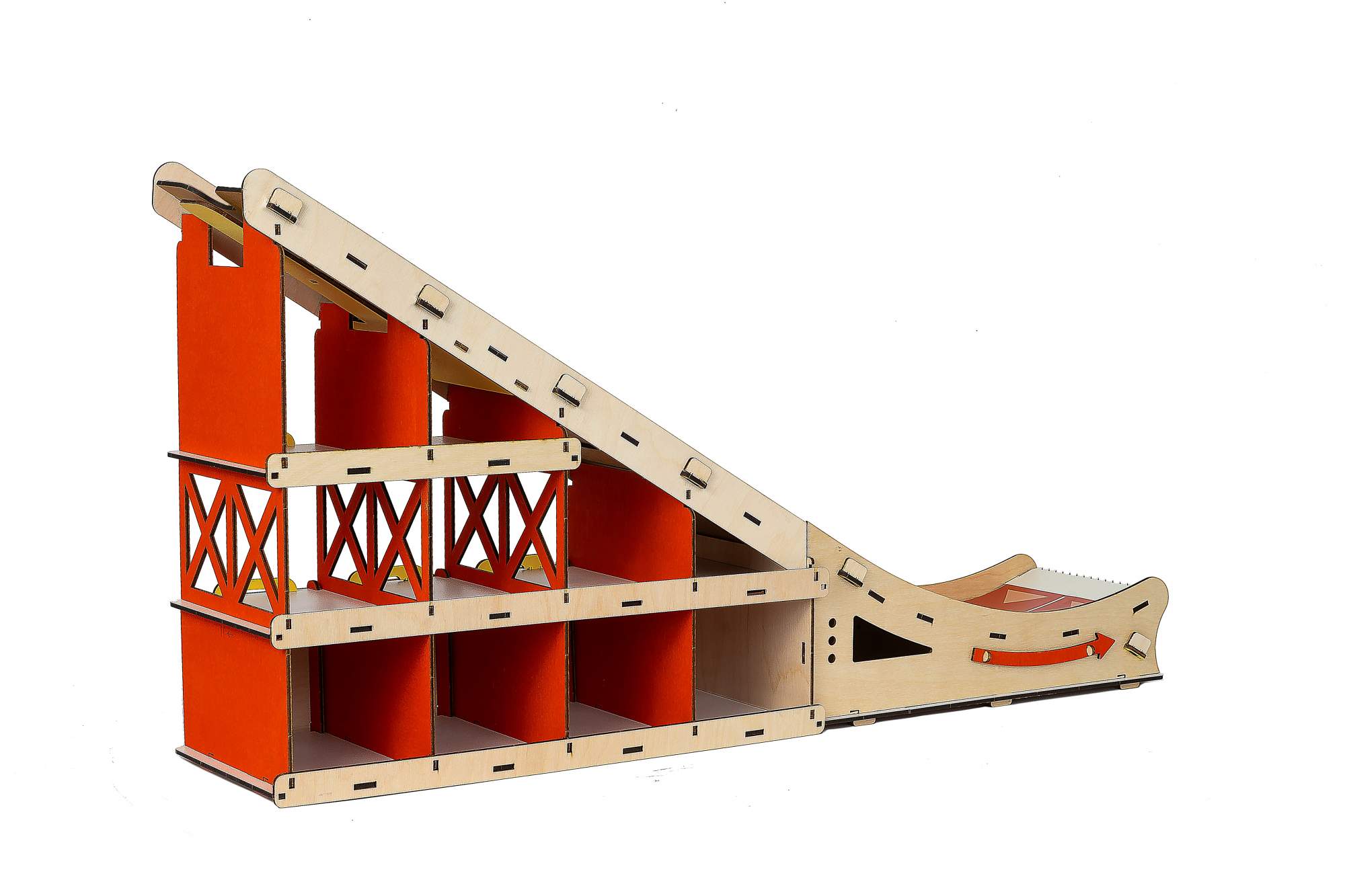 Деревянная парковка-трамплин-гараж для машинок, M-Wood – купить в Москве,  цены в интернет-магазинах на Мегамаркет