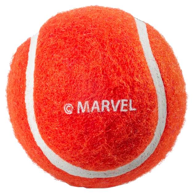 Жевательная игрушка, игрушка-пищалка для собак Triol Человек Паук, оранжевый, 7 см