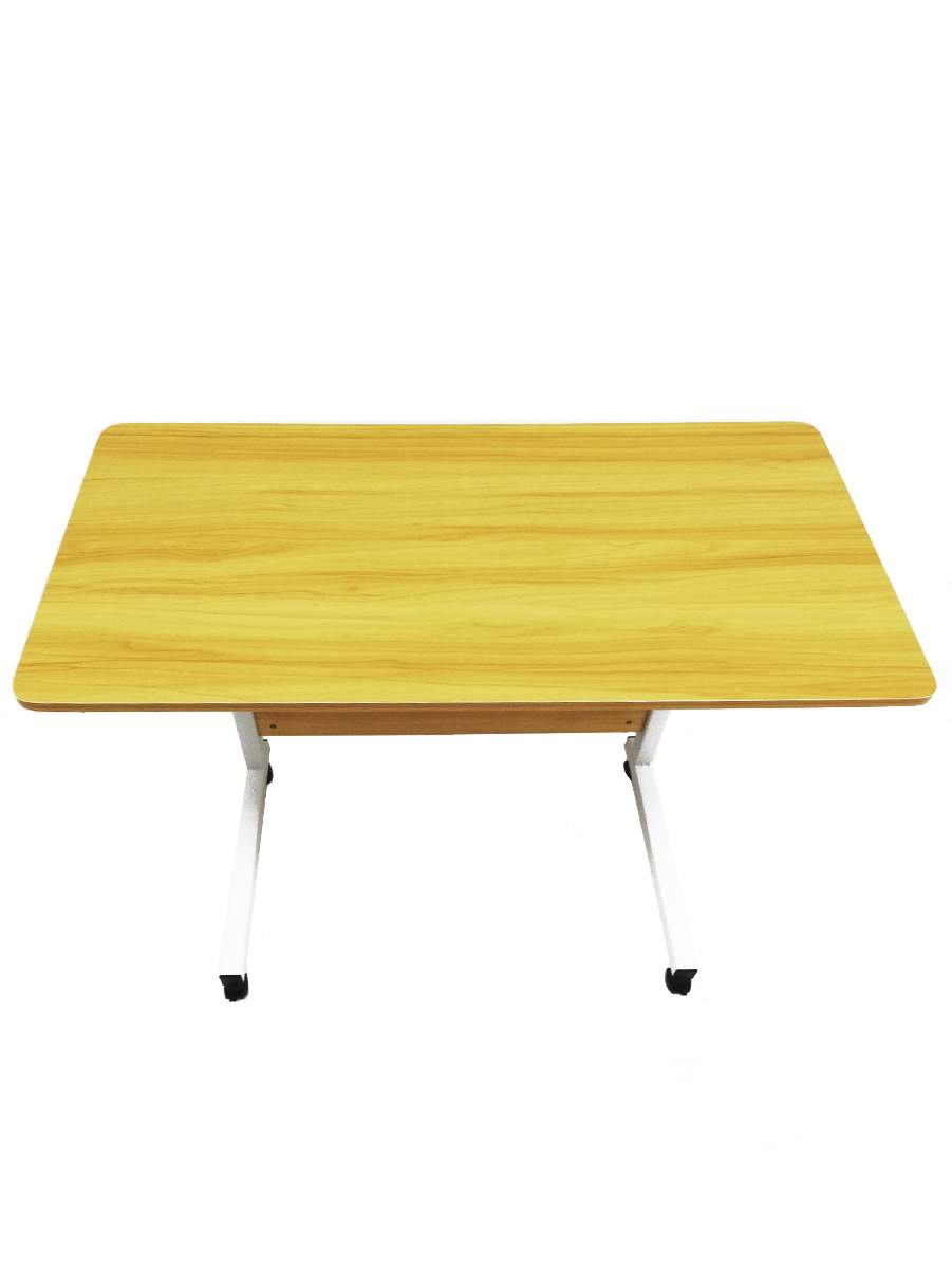 Прикроватный стол для ноутбука с регулировкой высоты, светло-коричневый, 40х80 см