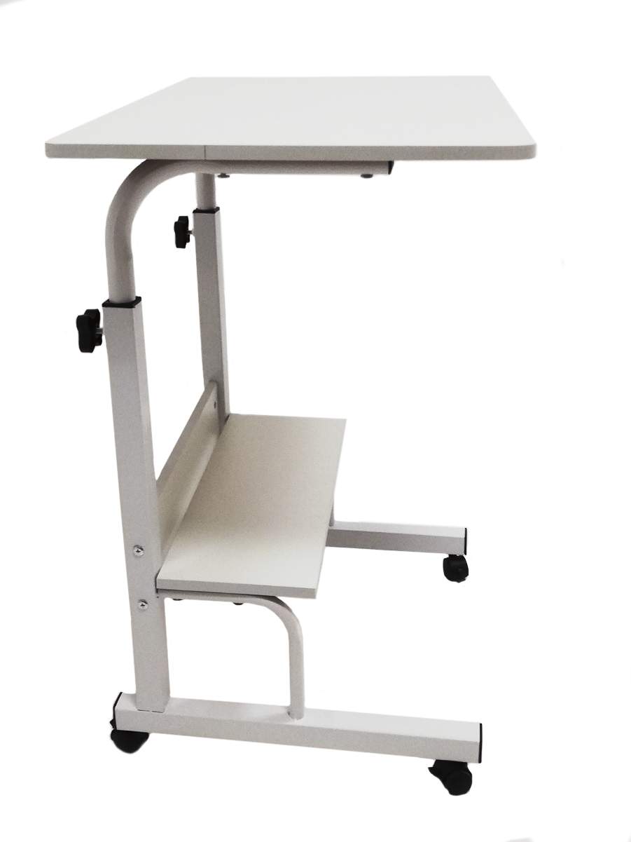 Столик для ноутбука URM с регулировкой высоты, белый