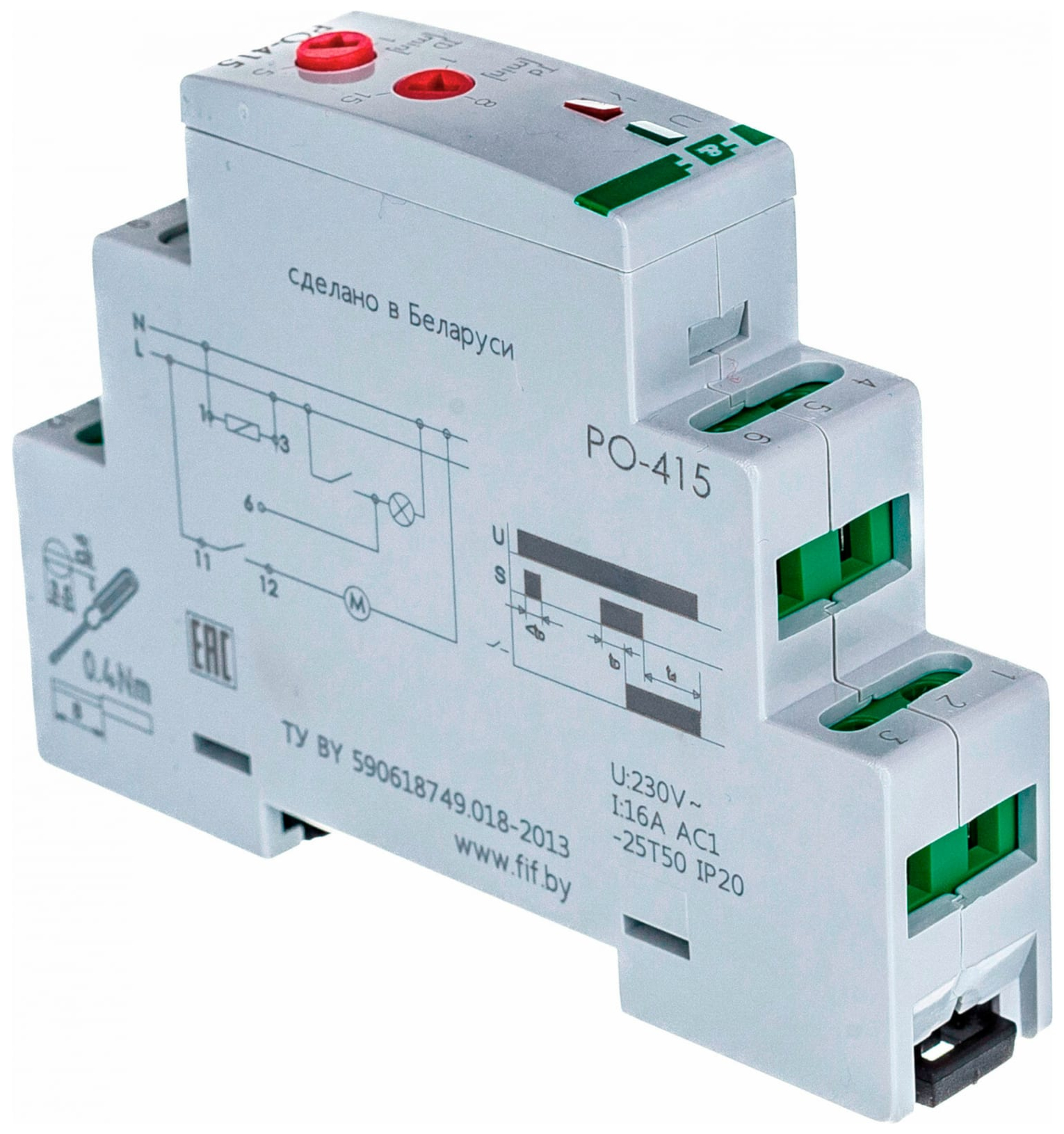 Реле времени PCU-520 2х8А 230В 2 перекл. IP20 многофункц. монтаж на DIN-рейке F& - Товар на картинке можно купить.