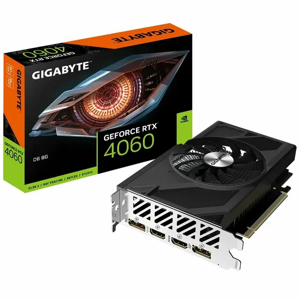 Видеокарта GIGABYTE NVIDIA GeForce RTX 4060 D6 (GV-N4060D6-8GD) - купить в Ситилинк, цена на Мегамаркет