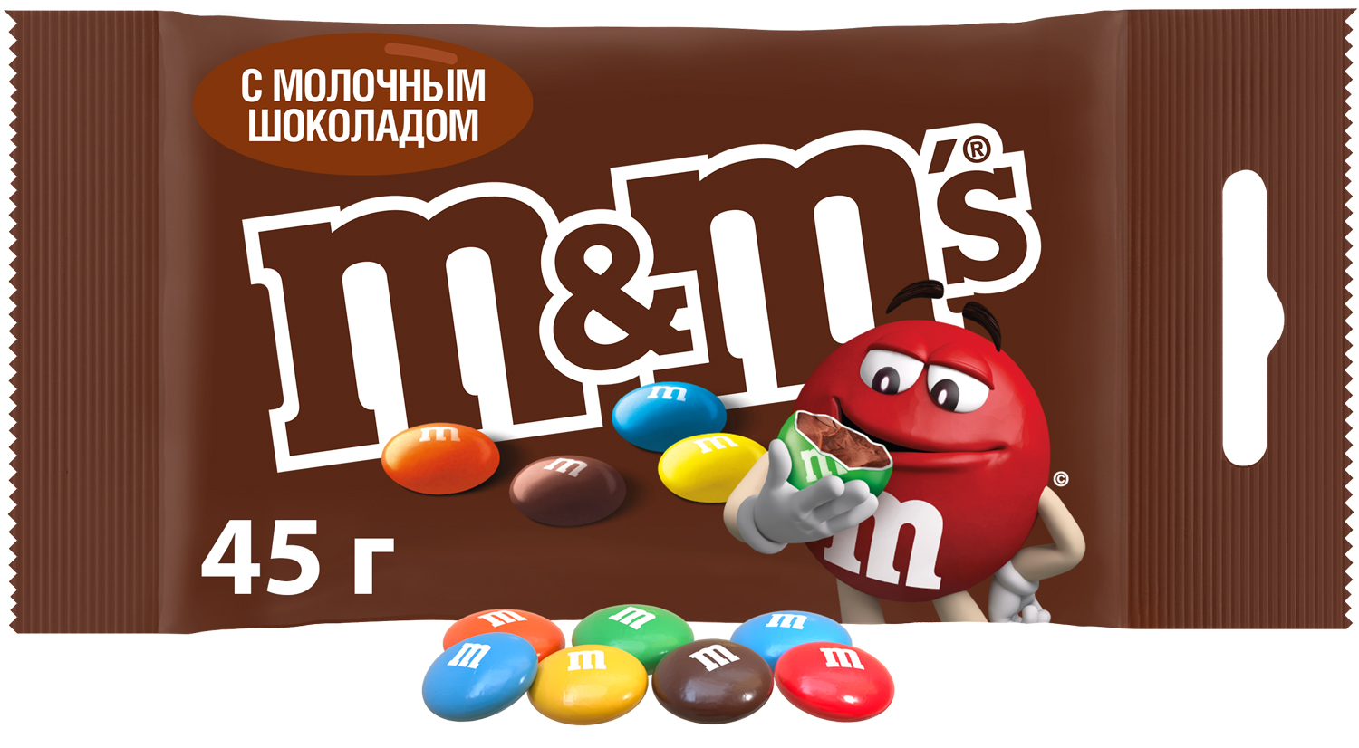 Драже m&MS молочный шоколад 45г, производитель