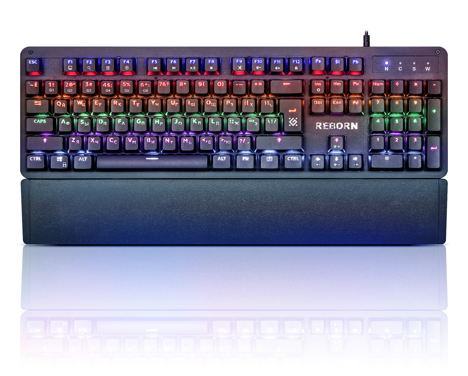 Проводная игровая клавиатура Defender Reborn GK-165DL Black (45165), купить в Москве, цены в интернет-магазинах на Мегамаркет