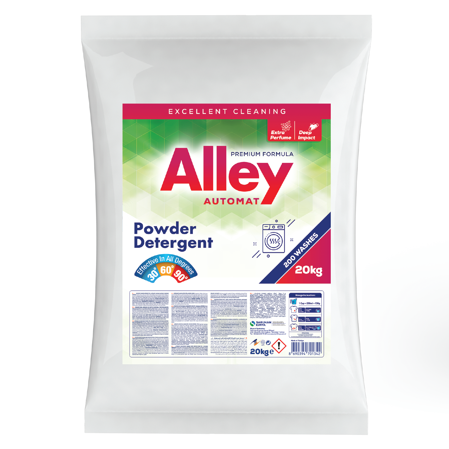 Порошок для стирки Alley Detergent автомат, 20 кг купить в интернет-магазине, цены на Мегамаркет