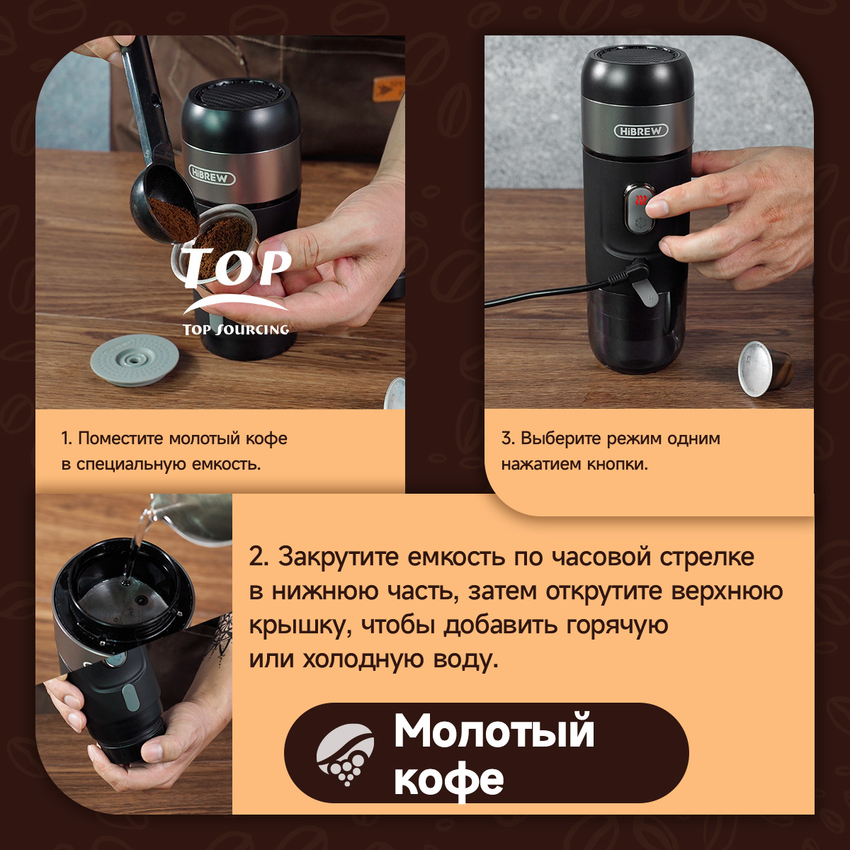 Кофемашина капсульного типа Hibrew H4A black, купить в Москве, цены в  интернет-магазинах на Мегамаркет