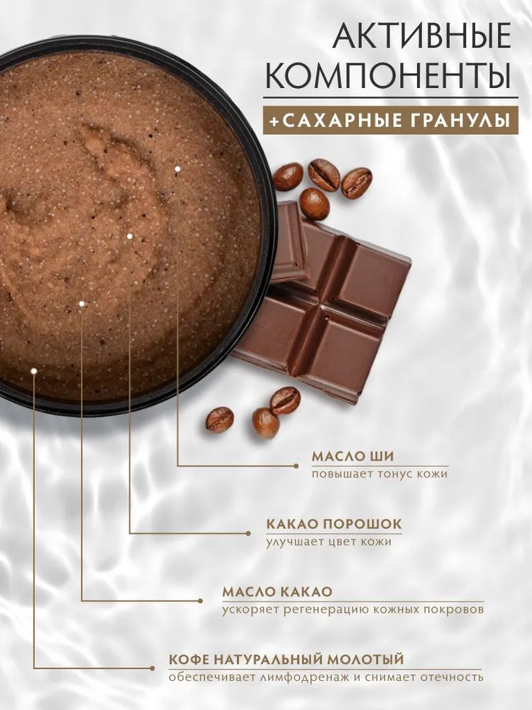 Скраб для бани шоколад кофе Банные штучки Кофейно-шоколадный 33041 250 мл -  купить в cenam.net (север), цена на Мегамаркет