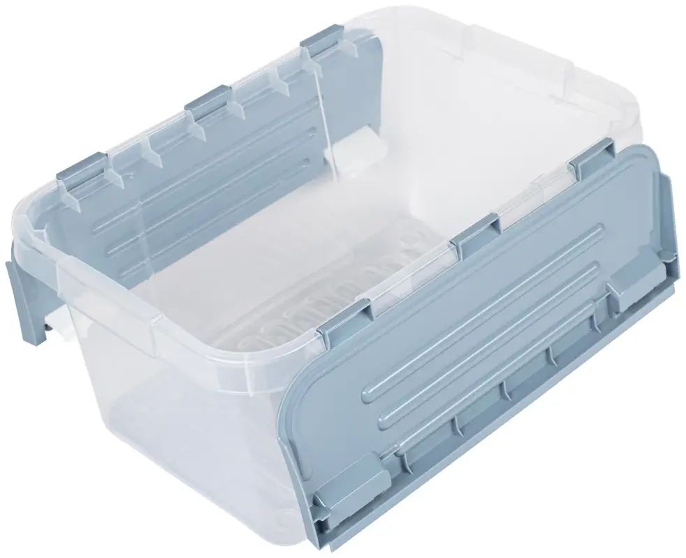 Пластиковый контейнер Verde для хранения вй и продуктов, 10 л, серый .