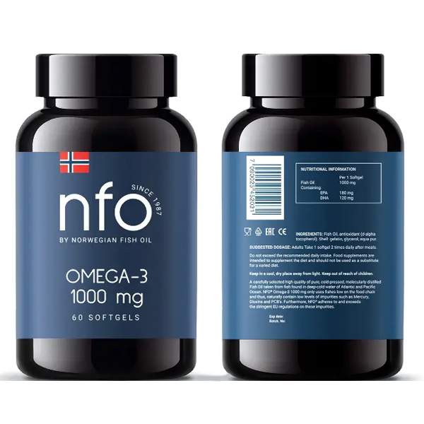 Омега-жиры NORWEGIAN Fish Oil Omega-3 1000 мг капсулы 60 шт. - купить в ...