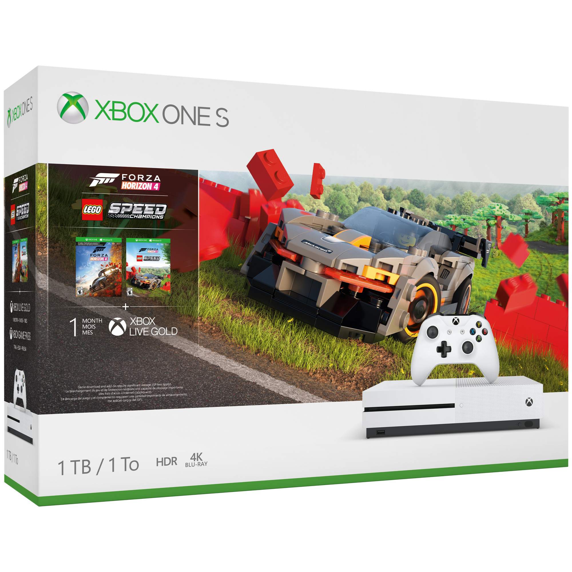 Игровая приставка Microsoft Xbox One S 1TB + Forza Horizon 4 + LEGO Speed  Champions - отзывы покупателей на Мегамаркет