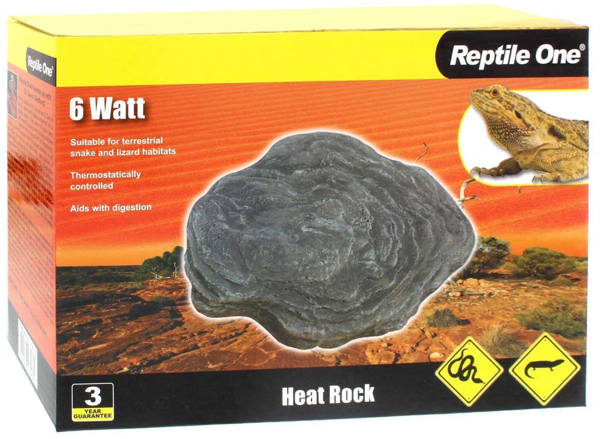 Греющий камень Reptile One Heat Rock 6 Вт, с встроенным термостатом, 14.5 х 12 х 7 см