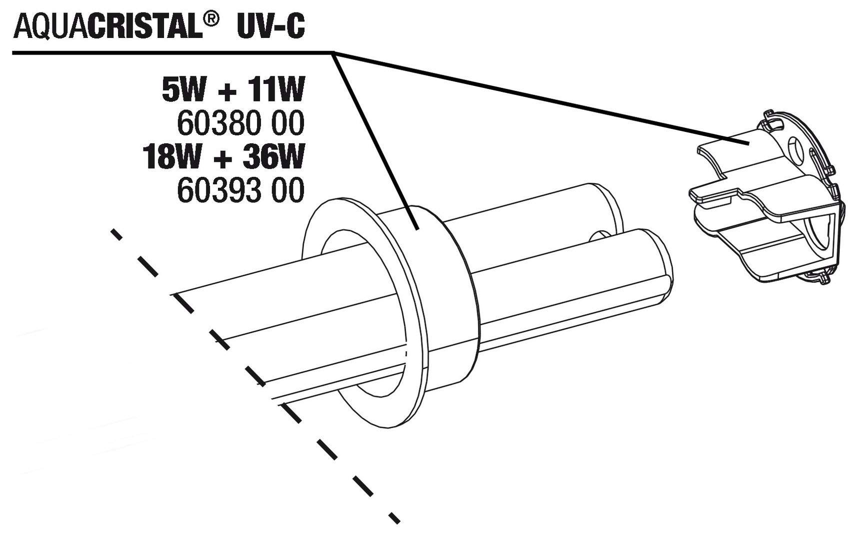 Защита лампы JBL ProCristal UV-C Bulb protection 5/11W для ProCristal UV-C 5/11 Вт