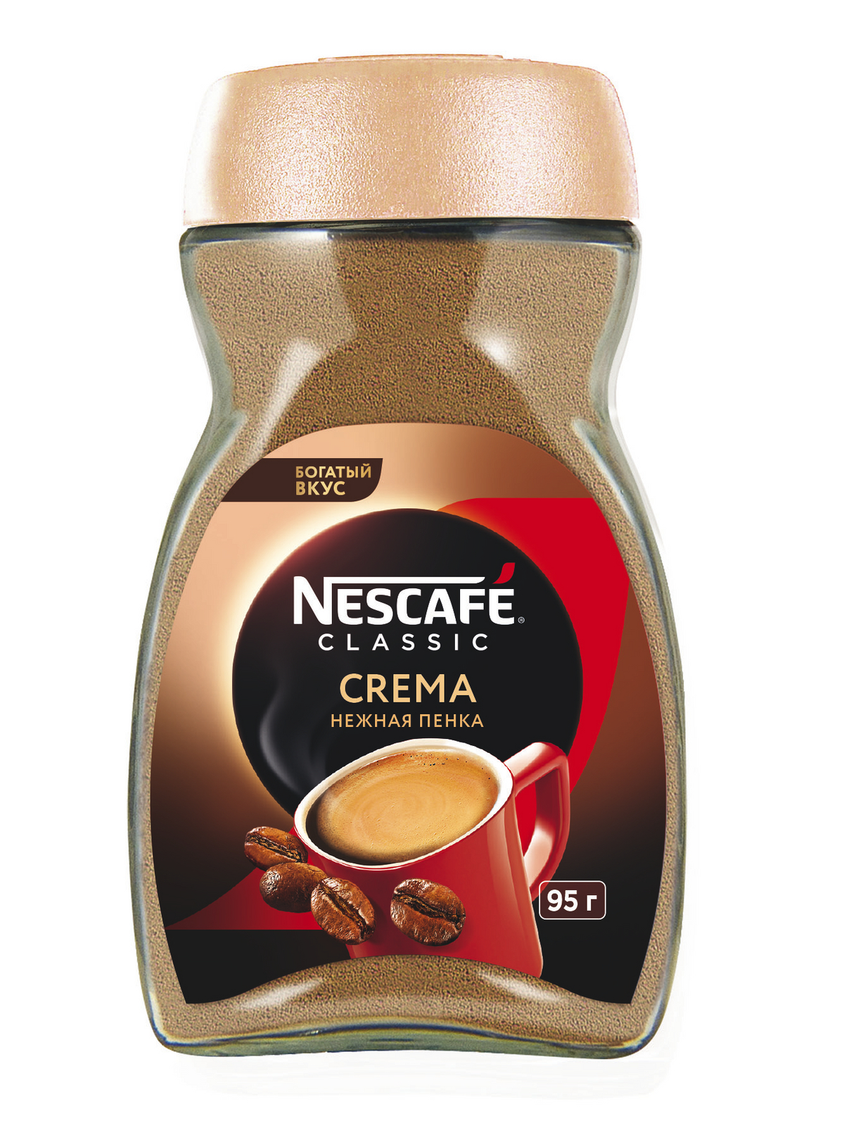 Кофе растворимый Nescafe classic crema натуральный порошкообразный 95 г -  отзывы покупателей на маркетплейсе Мегамаркет | Артикул: 100023621288