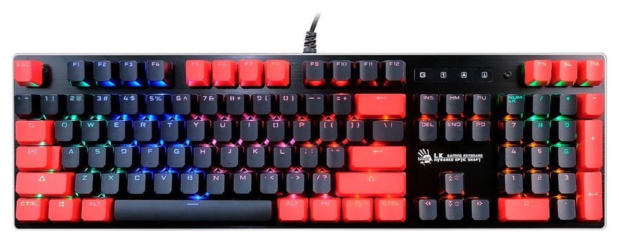 Проводная игровая клавиатура A4Tech Bloody B820N Black/Red, купить в Москве, цены в интернет-магазинах на Мегамаркет