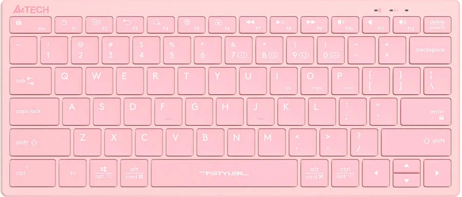 Беспроводная клавиатура A4Tech Fstyler FBX51C Pink - купить в Just.ru, цена на Мегамаркет