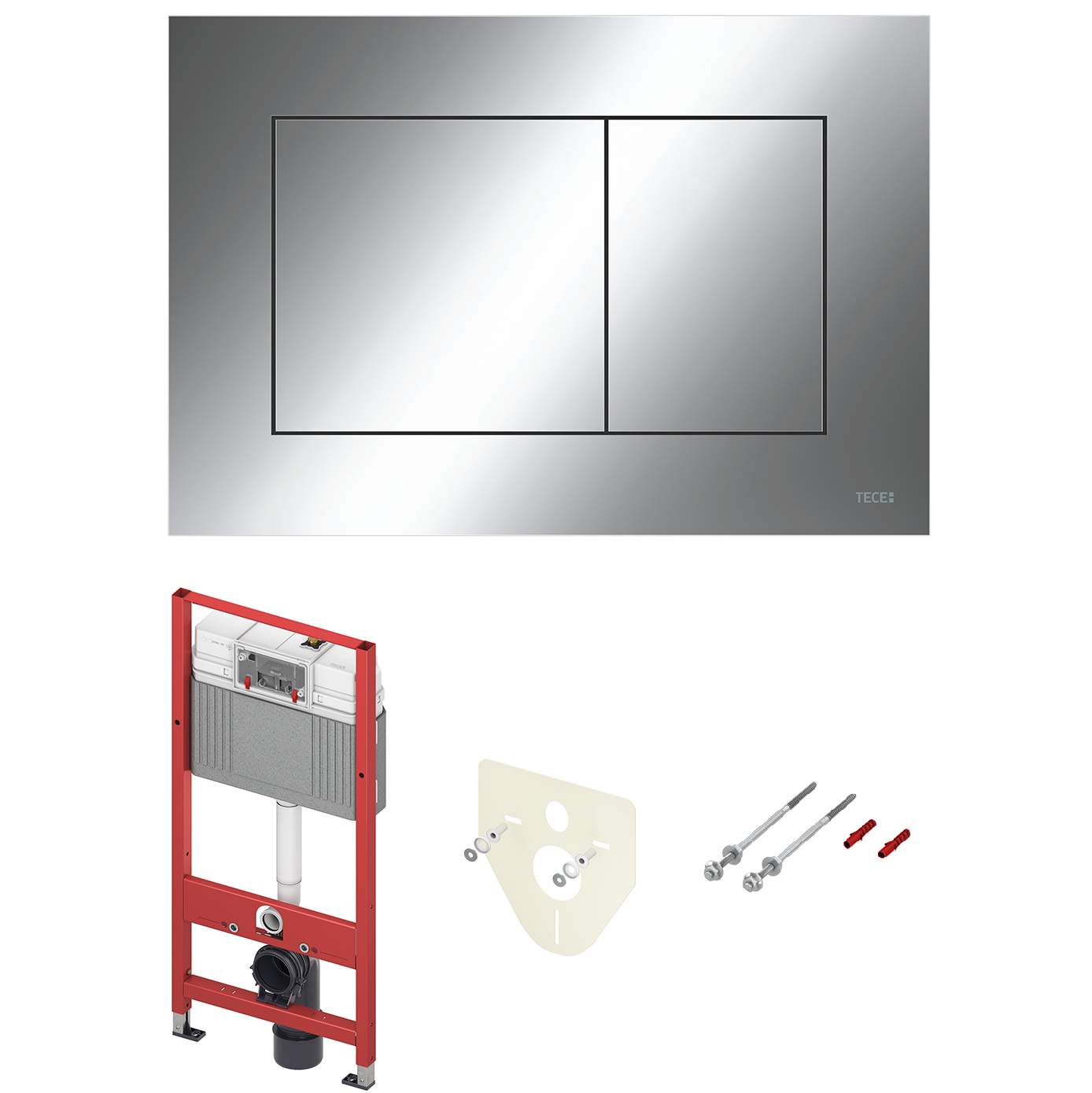 Модуль TECEbase 2.0 в комплекте с панелью смыва TECEnow хром глянцевый 9400412 купить в интернет-магазине, цены на Мегамаркет