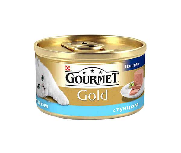 Консервы для кошек Gourmet Gold, тунец, 85г