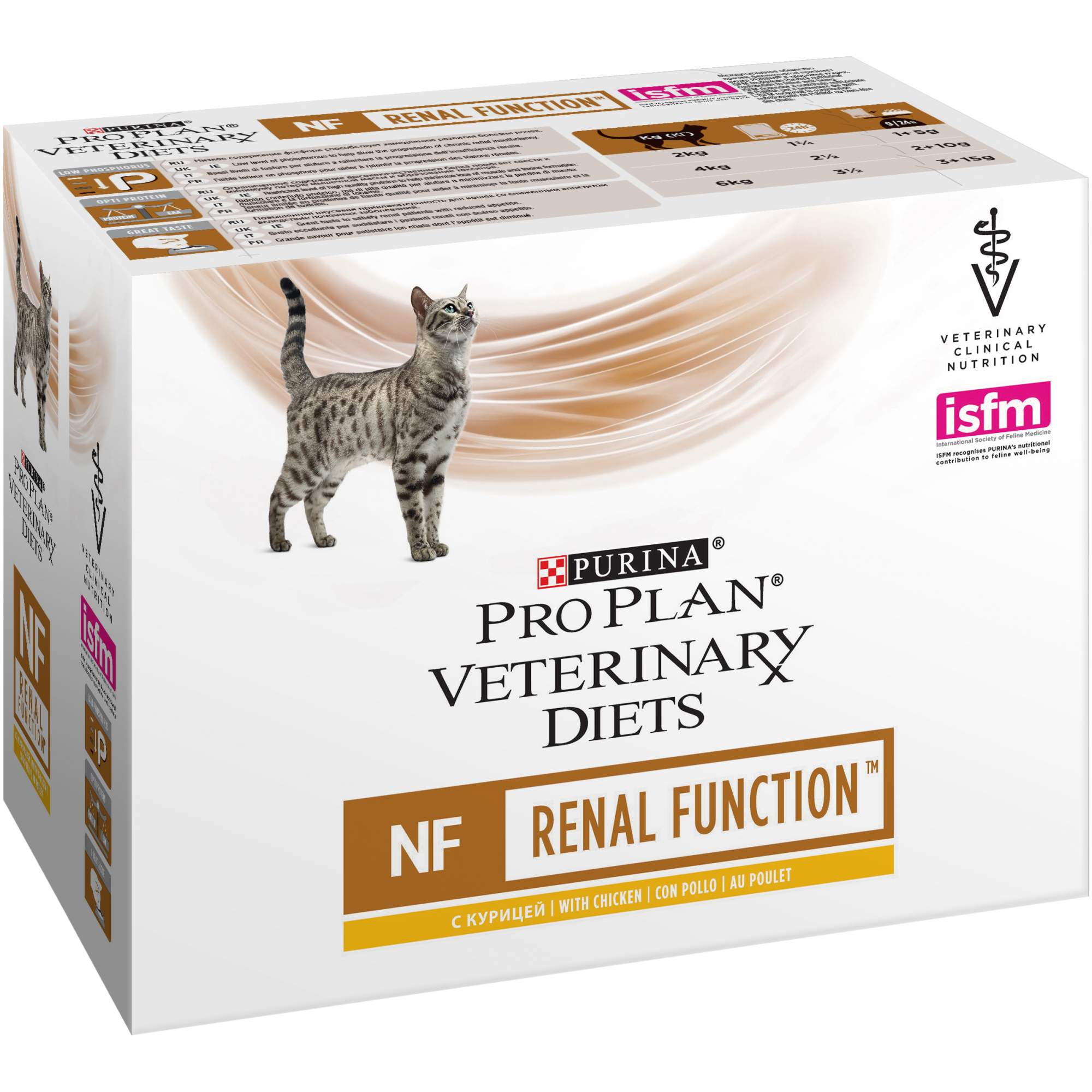 Влажный корм для кошек Pro Plan Veterinary Diets NF Renal Function, курица, 85г