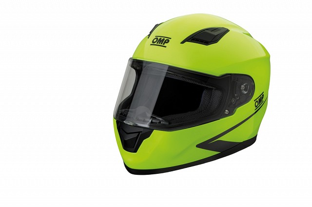 Шлем для картинга закрытый Circuit EVO,флуоресцентно-жёлтый,ECE 22,05,XS OMP Racing SC6130