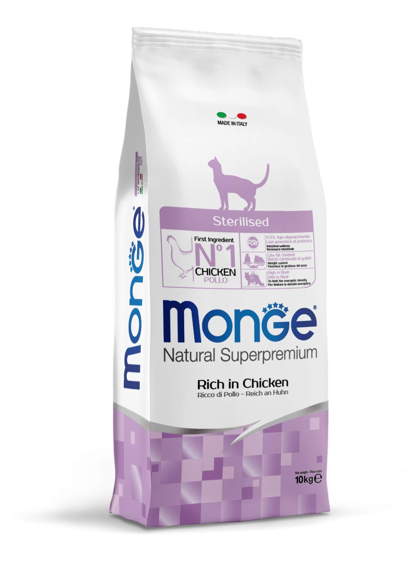Сухой корм для кошек Monge Cat Sterilised, для стерилизованных, 10 кг - купить в HappyPet, цена на Мегамаркет