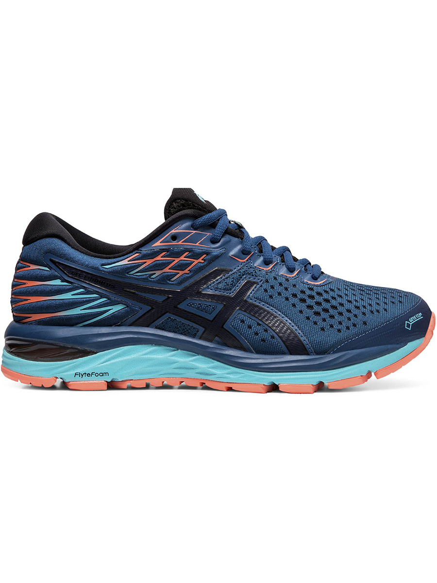 Кроссовки женские Asics Gel-Cumulus 21 GTX синие 5 US – купить в Москве,  цены в интернет-магазинах на СберМегаМаркет