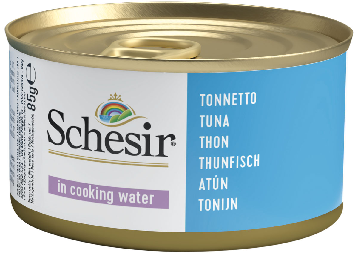 Консервы для кошек Schesir, витаминизированный, тунец, 85г