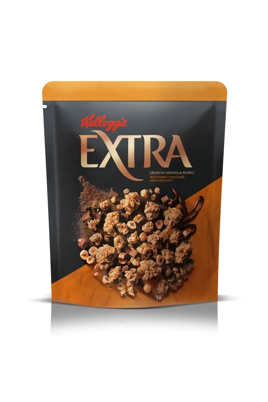 Гранола-мюсли хрустящая Kellogg's Extra с темным шоколадом и фундуком 300 г