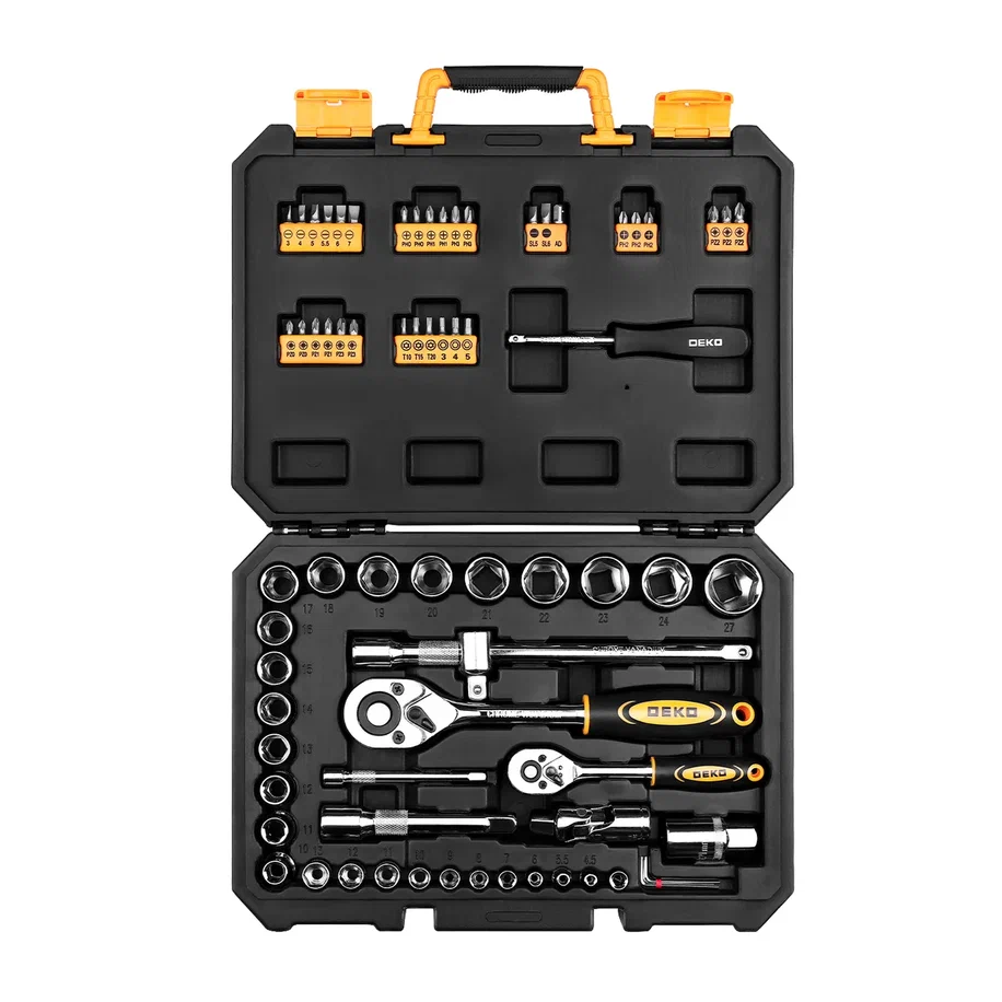 Набор инструмента для авто в чемодане DEKO DKMT72 (72 предмета) 065-0734  купить в интернет-магазине, цены на Мегамаркет