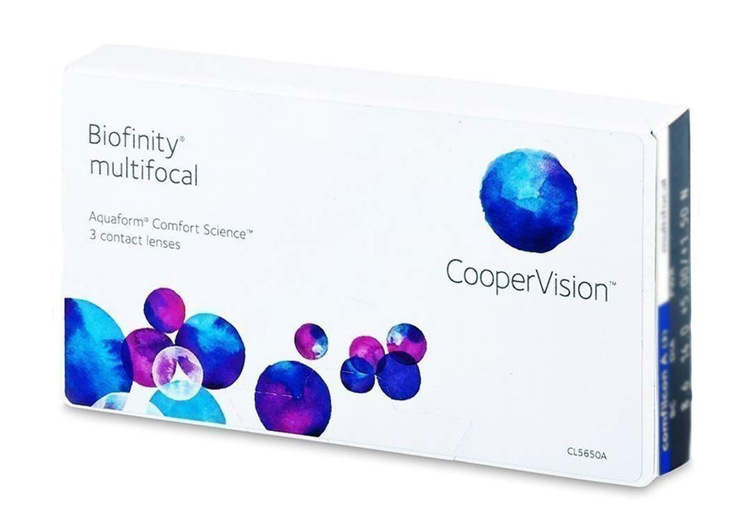 Линзы контактные CooperVision Biofinity multifocal 3 шт. -3,75/+1,00/D - купить в интернет-магазинах, цены на Мегамаркет | мультифокальные линзы