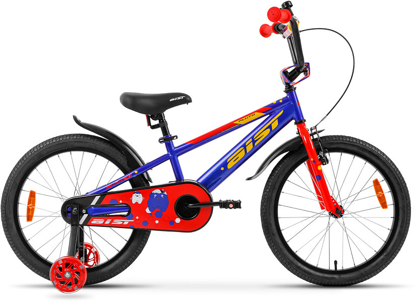 Велосипед детский Aist Pluto 16" синий 2021 - купить в MEGA, цена на Мегамаркет