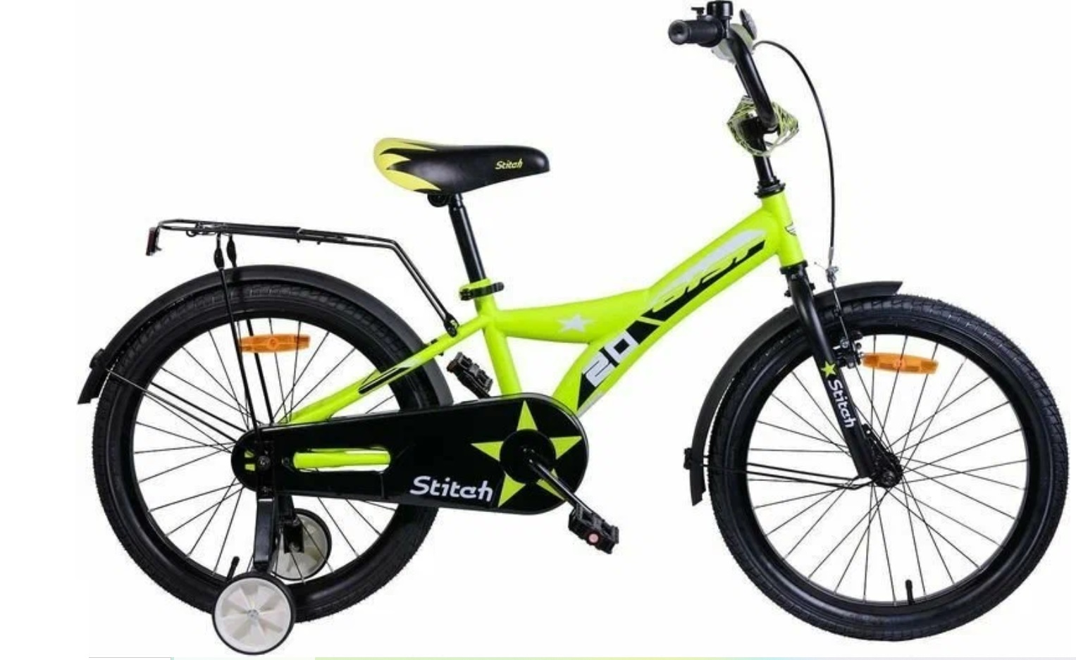 Велосипед детский Aist Stitch 20" желтый 20202021 - купить в AVTO-1, цена на Мегамаркет