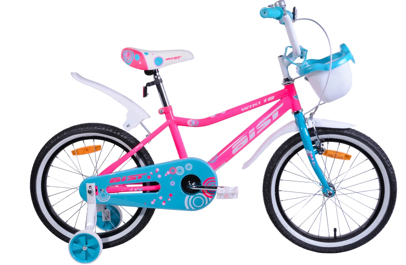 Купить велосипед детский Aist Wiki 20" розовый + корзина, цены на Мегамаркет | Артикул: 100066980175