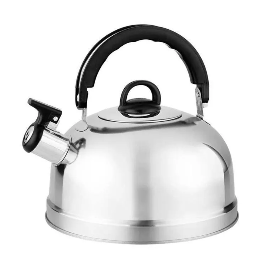 Чайник Casual со свистком нержавеющая сталь черный 2,7 л - купить в Домовёнок (товары для дома) - DBS, цена на Мегамаркет