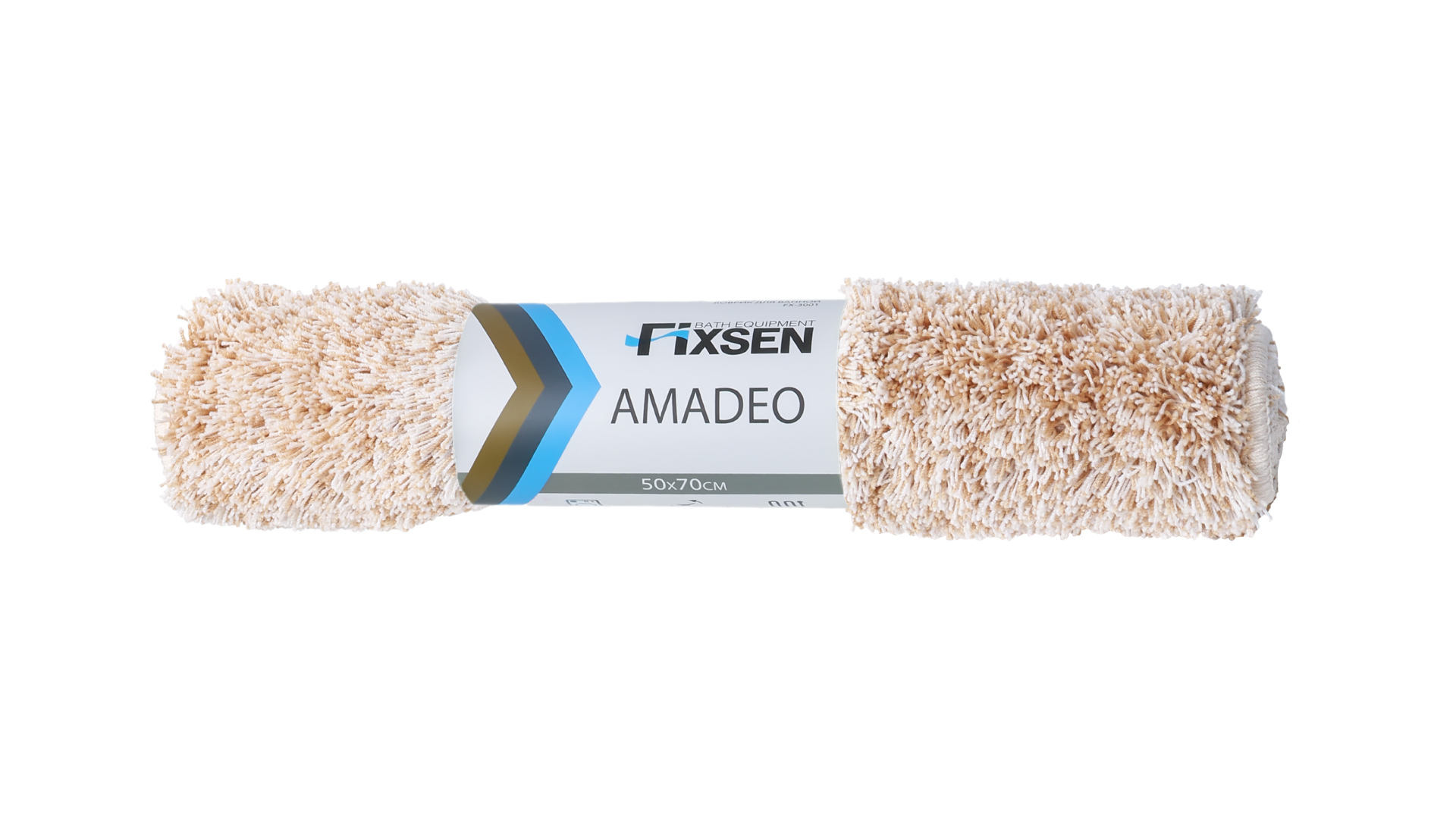 Fixsen "AMADEO" Коврик для ванной 1-ый бежевый (50х70см) FX-3001A — купить в Алматы