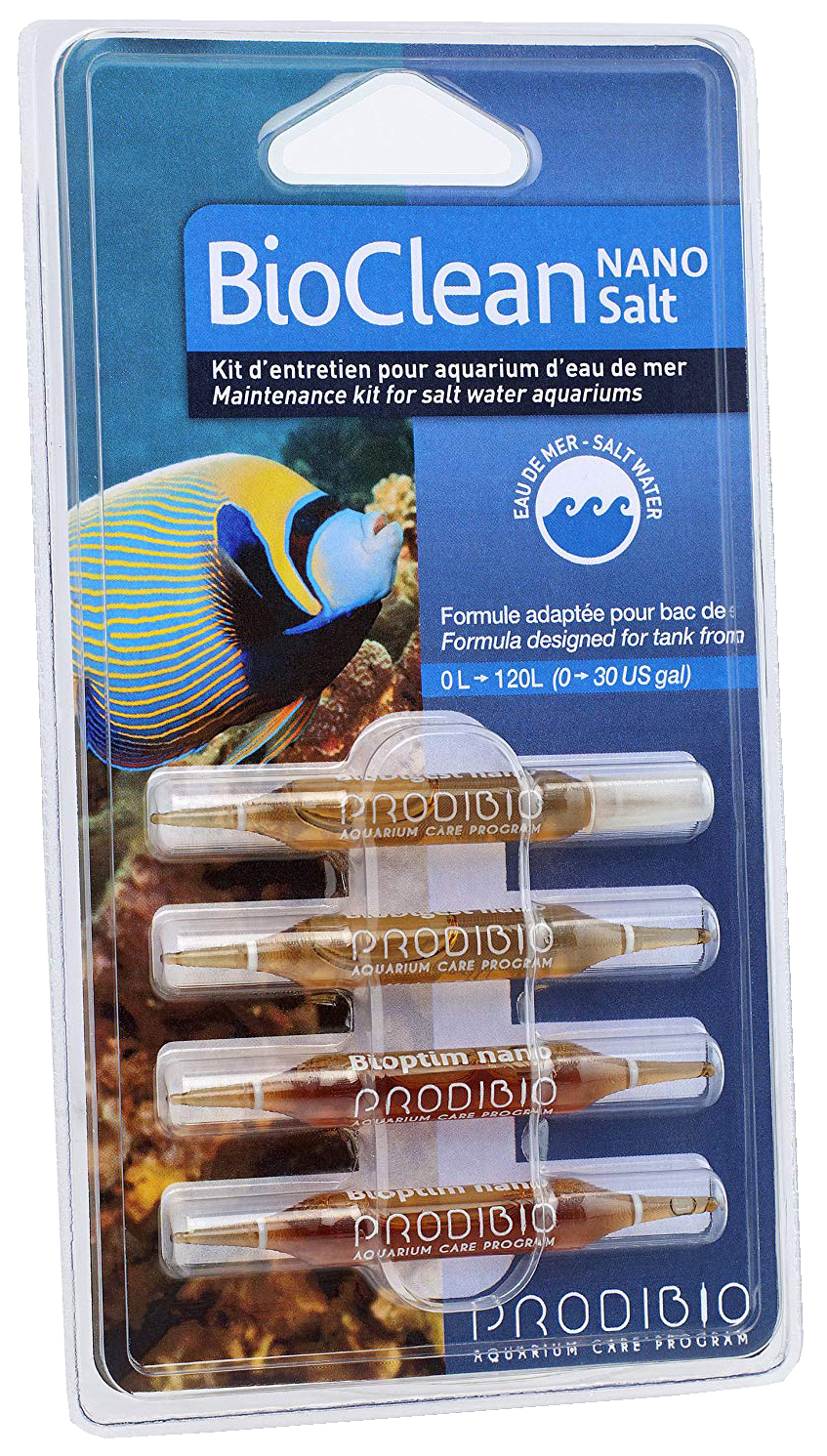 Набор препаратов для морского аквариума Prodibio BIO CLEAN salt NANO 4шт