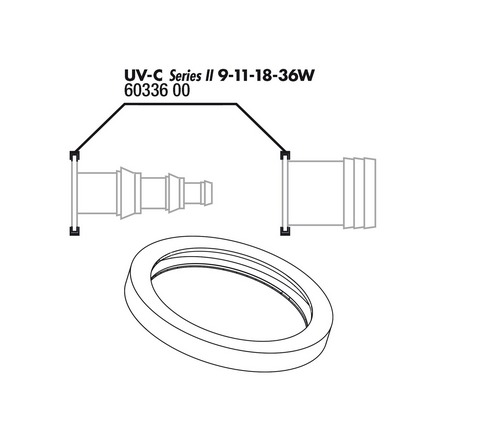 Прокладка присоединительного штуцера JBL для UV-C стерилизаторов на 9/11/18/36 ватт, 2шт