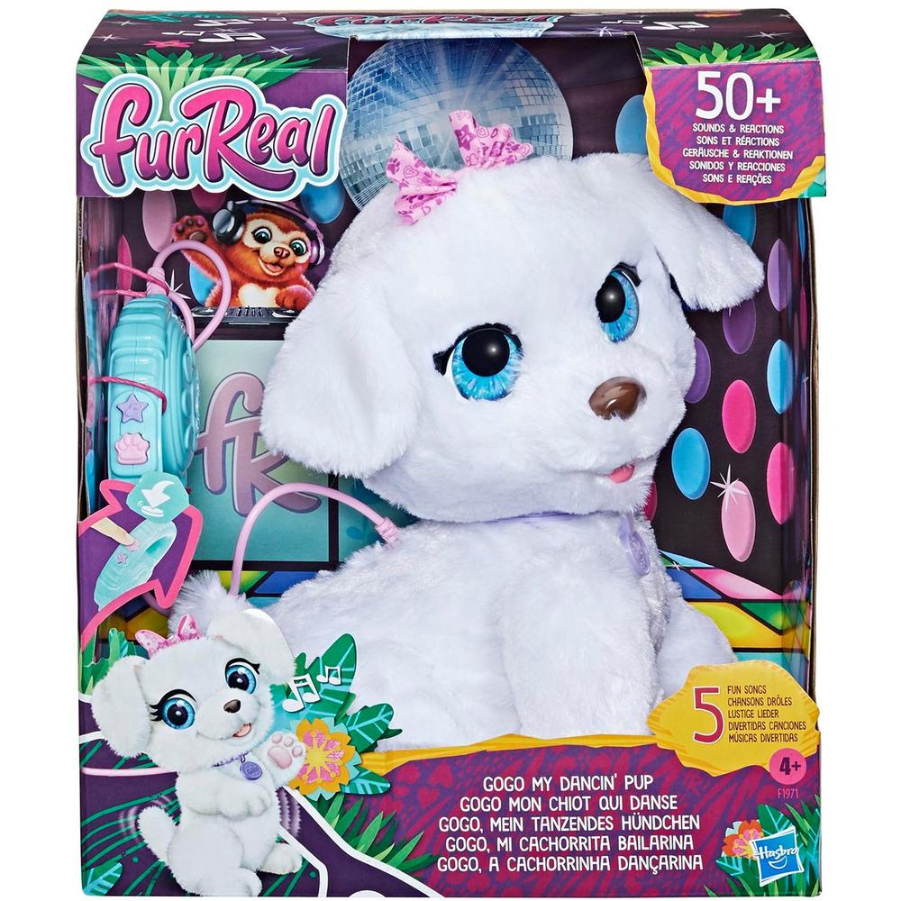 Купить интерактивная игрушка Hasbro FurReal Friends GOGO Танцующий щенок F19715L0, цены на Мегамаркет