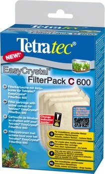 Сменный картридж для внутреннего фильтра Tetra для EasyCrystal/FilterBox 600 уголь 3шт 60г