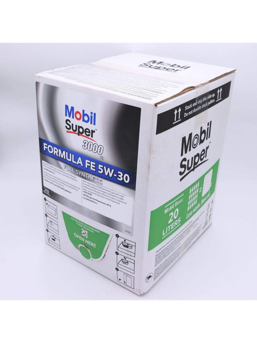 Моторное масло Mobil Super 3000X1 Formula FE, 5W30, BAG-IN-BOX 20л - купить в Москве, цены на Мегамаркет | 600015638917