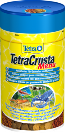 Купить корм для креветок Tetra Crusta Menu, чипсы, гранулы, палочки, 100 мл, цены на Мегамаркет | Артикул: 100023622955