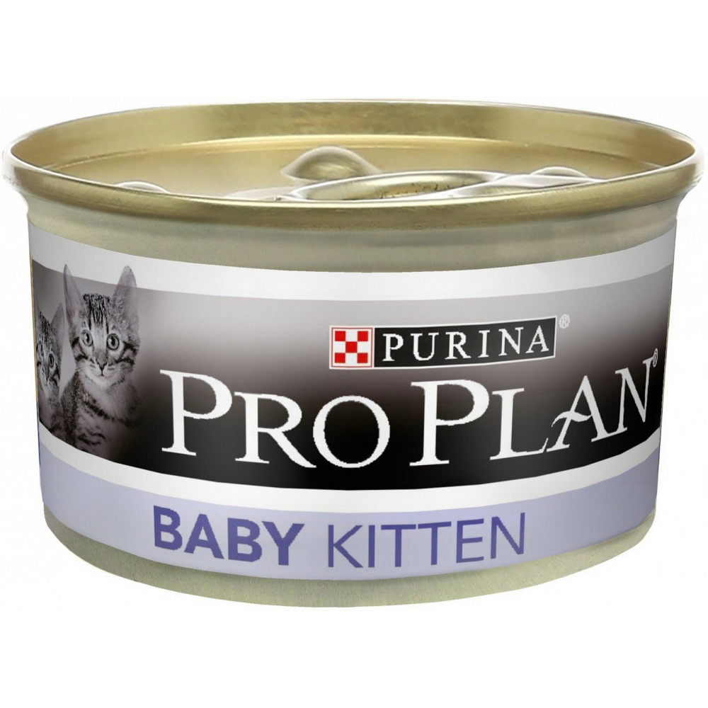 Консервы для котят PRO PLAN Baby Kitten, курица, 24шт, 85г