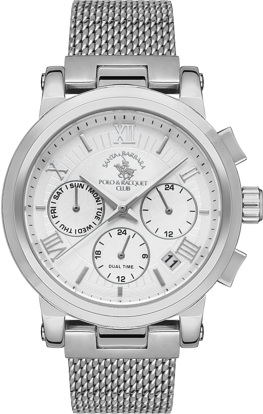Наручные часы женские Santa Barbara Polo & Racquet Club SB.1.10298-1 серебристые
