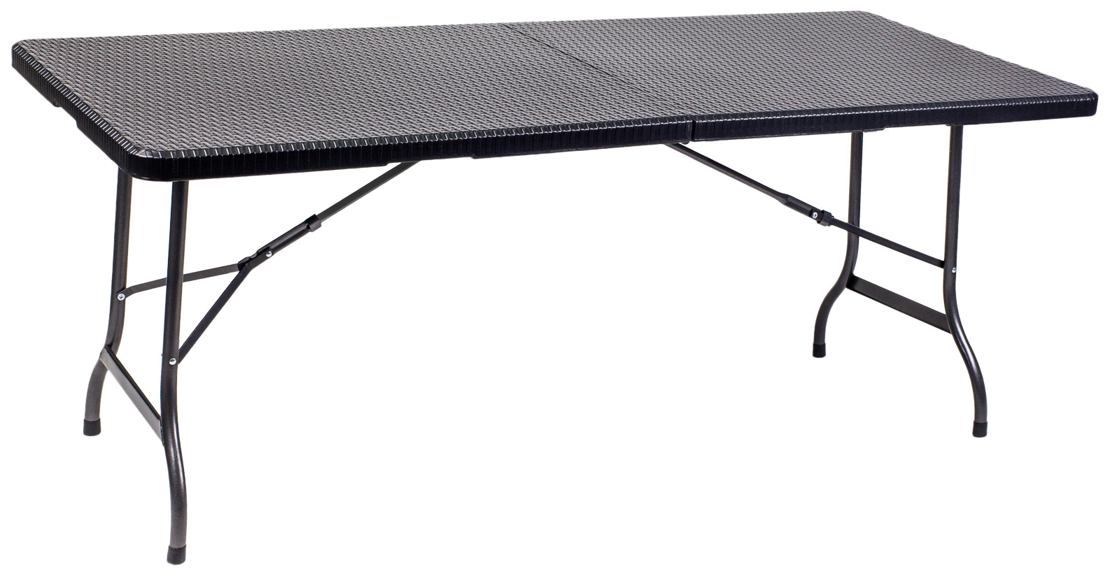 folding black garden table